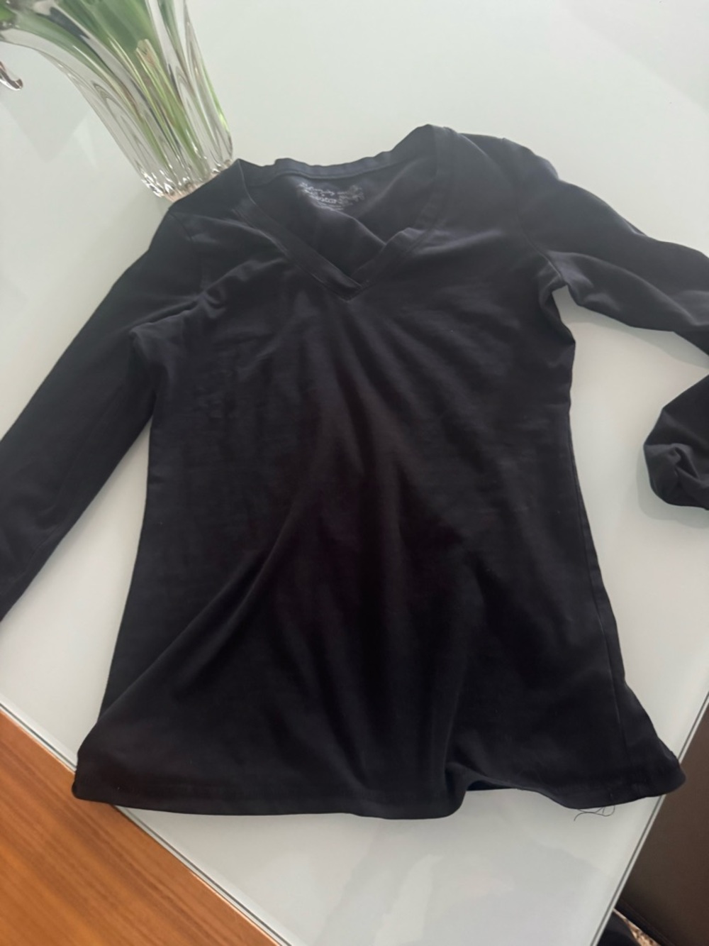 Forever 21 Black V-Neck Tee